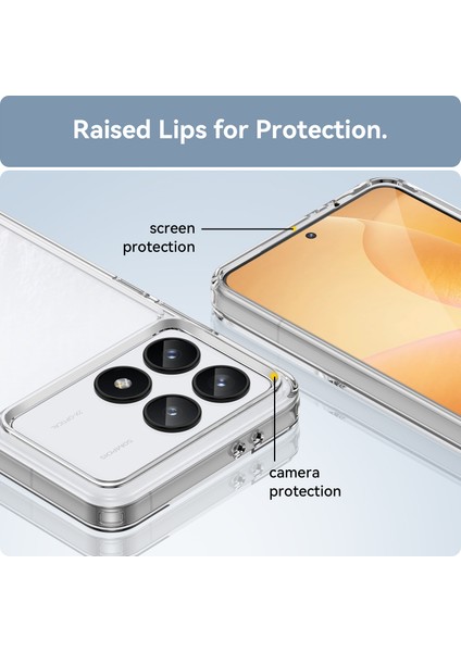 Xiaomi Redmi K70 Için Şeffaf Pc Arka Tpu Tampon Telefon Kılıfı - Clear (Yurt Dışından) fırsatları
