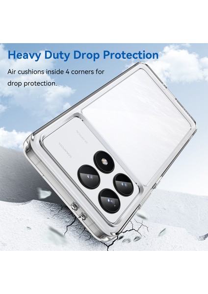 Xiaomi Redmi K70 Için Şeffaf Pc Arka Tpu Tampon Telefon Kılıfı - Clear (Yurt Dışından) indirimleri