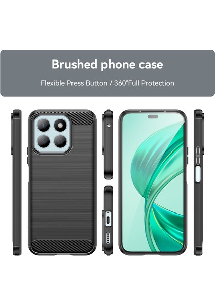 Honor X8B Için Yumuşak Karbon Fiber Fırçalanmış Tpu Telefon Kılıfı - Siyah (Yurt Dışından) fiyatları