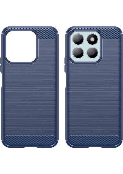 Honor X8B Için Yumuşak Karbon Fiber Fırçalanmış Tpu Telefon Kılıfı - Mavi (Yurt Dışından) modelleri