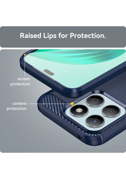 Honor X8B Için Yumuşak Karbon Fiber Fırçalanmış Tpu Telefon Kılıfı - Mavi (Yurt Dışından) fırsatları