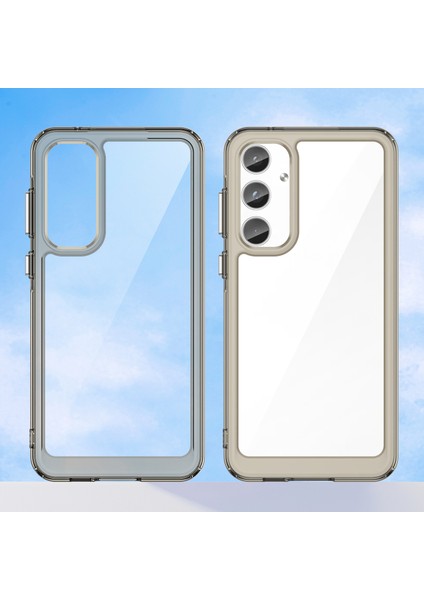 Samsung Galaxy A55 Için Şeffaf Pc Arka Tpu Tampon Telefon Kılıfı - Gri (Yurt Dışından) fiyatları