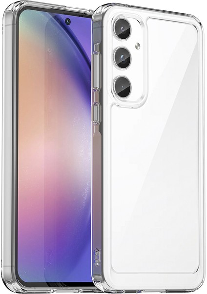 Samsung Galaxy A55 Için Şeffaf Pc Arka Tpu Tampon Telefon Kılıfı - Clear (Yurt Dışından)