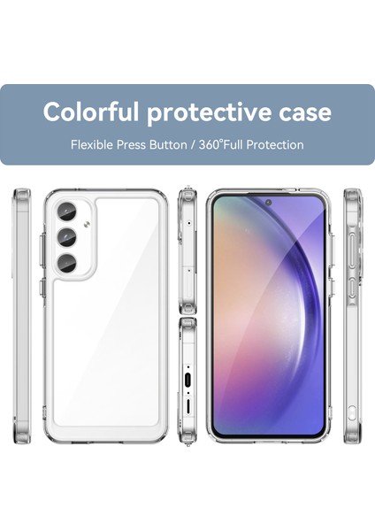 Samsung Galaxy A55 Için Şeffaf Pc Arka Tpu Tampon Telefon Kılıfı - Clear (Yurt Dışından) fırsatları