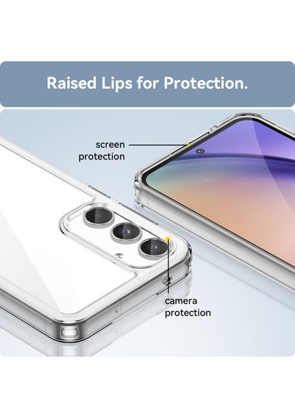 Samsung Galaxy A55 Için Şeffaf Pc Arka Tpu Tampon Telefon Kılıfı - Clear (Yurt Dışından) indirimleri
