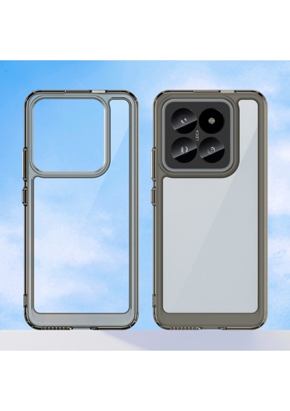 Xiaomi 14 Pro Için Şeffaf Pc Arka Tpu Tampon Telefon Kılıfı - Gri (Yurt Dışından) modelleri