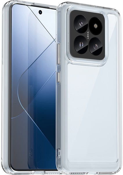 Xiaomi 14 Pro Için Şeffaf Pc Arka Tpu Tampon Telefon Kılıfı - Clear (Yurt Dışından)