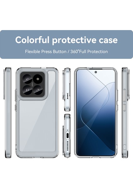 Xiaomi 14 Pro Için Şeffaf Pc Arka Tpu Tampon Telefon Kılıfı - Clear (Yurt Dışından) fiyatları