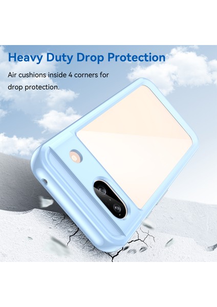 Google Pixel 8A Için Şeffaf Pc Arka Tpu Tampon Telefon Kılıfı - Mavi (Yurt Dışından) modelleri