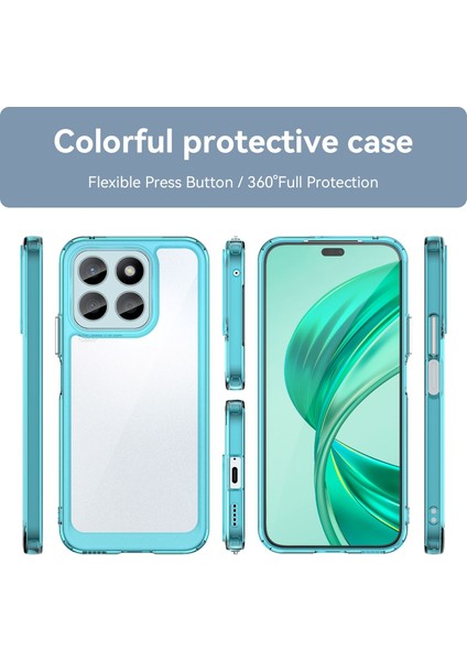 Honor X8B Için Şeffaf Pc Arka Tpu Tampon Telefon Kılıfı - Turkuvaz (Yurt Dışından) fiyatları