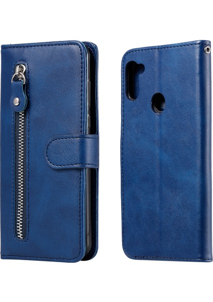 Samsung Galaxy A11/M11 Moda Fermuar Çevirme Deri Telefon Kılıfı Kart Tutuculu Manyetik Cüzdan Telefon Kılıfı (Yurt Dışından)