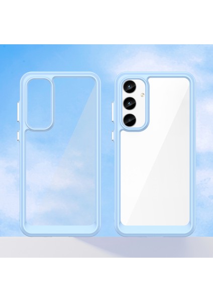 Samsung Galaxy A35 Için Şeffaf Pc Arka Tpu Tampon Telefon Kılıfı - Mavi (Yurt Dışından) fiyatları