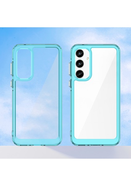 Samsung Galaxy A35 Için Şeffaf Pc Arka Tpu Tampon Telefon Kılıfı - Turkuvaz (Yurt Dışından) fiyatları