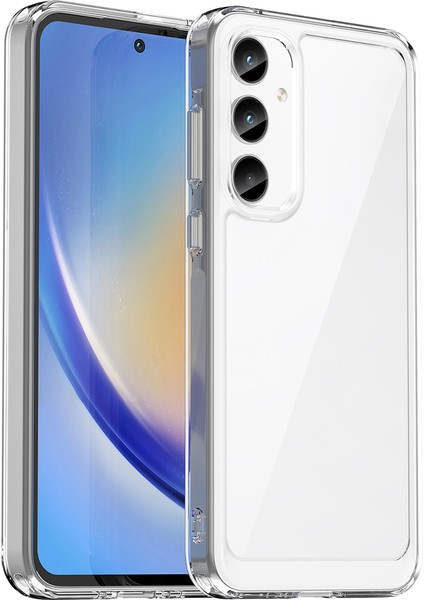 Samsung Galaxy A35 Için Şeffaf Pc Arka Tpu Tampon Telefon Kılıfı - Clear (Yurt Dışından)