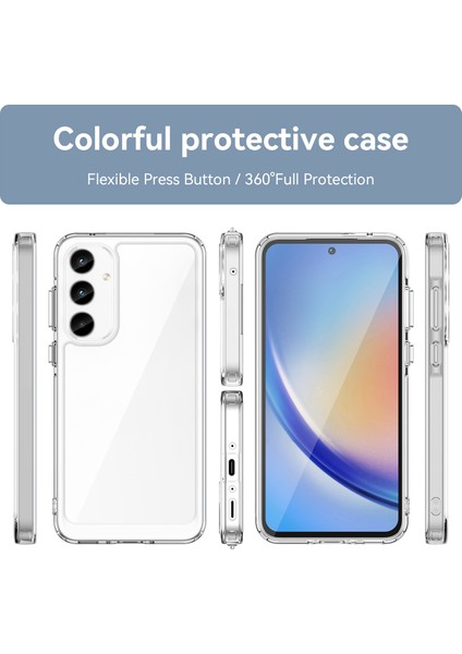 Samsung Galaxy A35 Için Şeffaf Pc Arka Tpu Tampon Telefon Kılıfı - Clear (Yurt Dışından) fırsatları