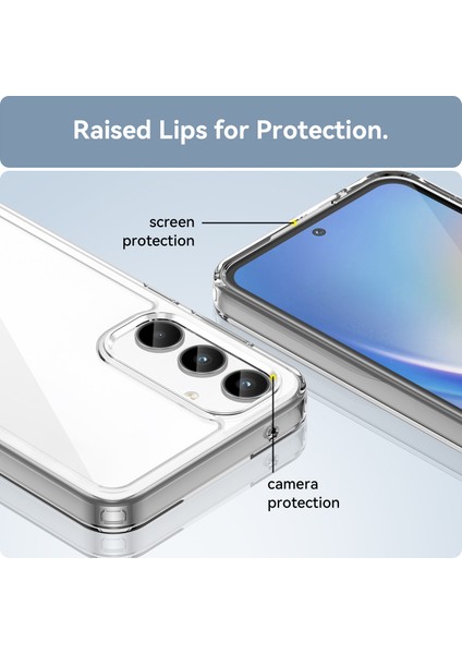 Samsung Galaxy A35 Için Şeffaf Pc Arka Tpu Tampon Telefon Kılıfı - Clear (Yurt Dışından) indirimleri