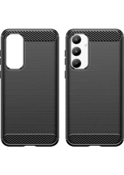 Samsung Galaxy A35 Için Yumuşak Karbon Fiber Fırçalanmış Tpu Telefon Kılıfı - Siyah (Yurt Dışından) fırsatları