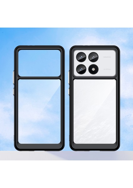 Xiaomi Redmi K70 Için Şeffaf Pc Arka Tpu Tampon Telefon Kılıfı - Siyah (Yurt Dışından) fiyatları