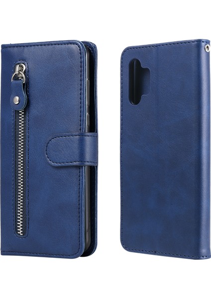 Samsung Galaxy A32 5g Moda Fermuar Çevirme Deri Telefon Kılıfı Kart Tutuculu Manyetik Cüzdan Telefon Kılıfı (Yurt Dışından)