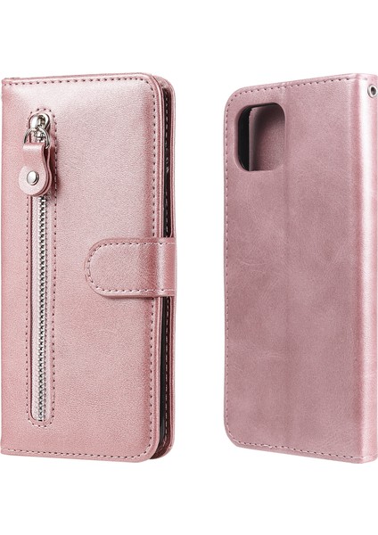 Oppo Reno 4Z/A73 5g Moda Fermuar Çevirme Deri Telefon Kılıfı Kart Tutuculu Manyetik Cüzdan Telefon Kılıfı (Yurt Dışından)