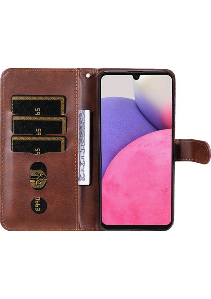 Samsung Galaxy A33 5g Moda Fermuar Çevirme Deri Telefon Kılıfı Kart Tutuculu Manyetik Cüzdan Telefon Kılıfı (Yurt Dışından) fırsatları