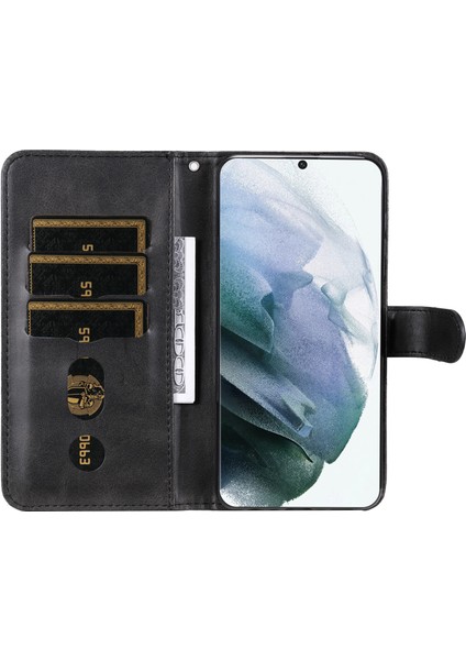 Samsung Galaxy S22 Ultra Moda Fermuar Çevirme Deri Telefon Kılıfı Kart Tutuculu Manyetik Cüzdan Telefon Kılıfı (Yurt Dışından) fiyatları