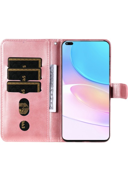 Huawei Nova 8i Moda Fermuar Çevirme Deri Telefon Kılıfı Kart Tutuculu Manyetik Cüzdan Telefon Kılıfı (Yurt Dışından) fırsatları