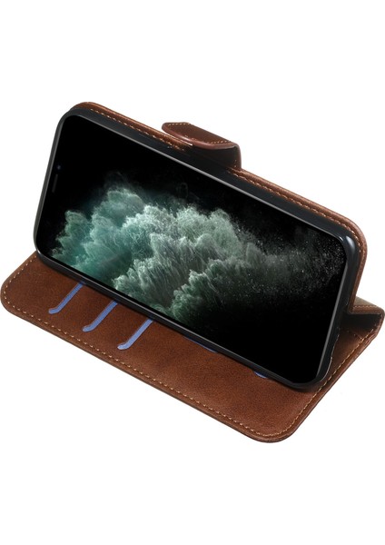 iPhone 11 Pro Moda Fermuar Çevirme Deri Telefon Kılıfı Kart Tutuculu Manyetik Cüzdan Telefon Kılıfı (Yurt Dışından) indirimleri
