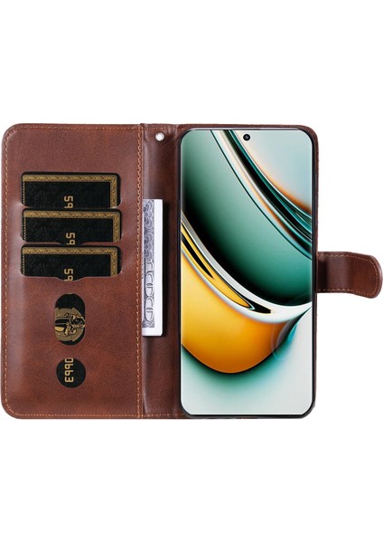 Realme 11 Moda Fermuar Çevirme Deri Telefon Kılıfı Kart Tutuculu Manyetik Cüzdan Telefon Kılıfı (Yurt Dışından) indirimleri