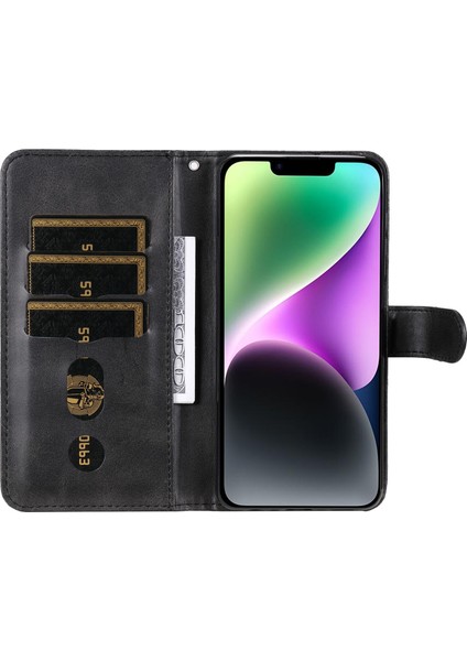 iPhone 15 Moda Fermuar Çevirme Deri Telefon Kılıfı Kart Tutuculu Manyetik Cüzdan Telefon Kılıfı (Yurt Dışından) fiyatları