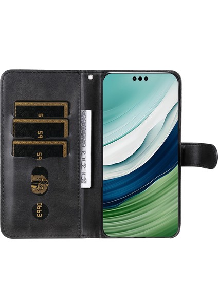 Huawei Mate 60 Pro Moda Fermuar Çevirme Deri Telefon Kılıfı Kart Tutuculu Manyetik Cüzdan Telefon Kılıfı (Yurt Dışından) fırsatları