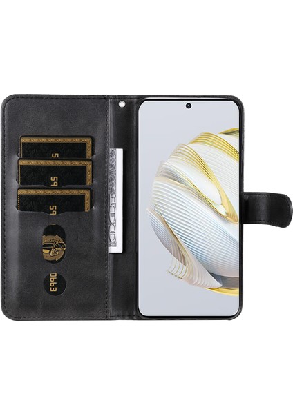 Huawei Nova 10 Se Moda Fermuar Çevirme Deri Telefon Kılıfı Kart Tutuculu Manyetik Cüzdan Telefon Kılıfı (Yurt Dışından) indirimleri