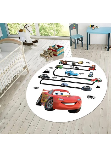 Dijital Baskılı Kaymaz Taban Yıkanabilir Yuvarlak Çocuk Odası Oyun Halısı, V-Y-Çocuk-03-Beyaz, fiyatları