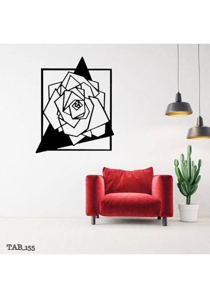 Geometrik Gül Duvar Süsü