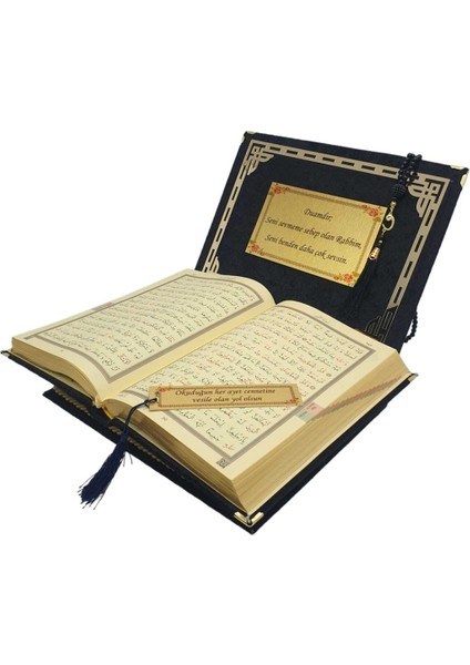 Isme Özel Reşal Kutulu Orta Boy Kur'an-I Kerim (Siyah )(Anneler Günü Serisi) modelleri