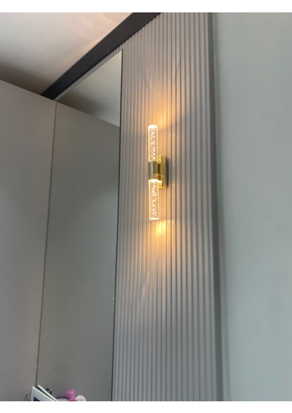 BHBACKHOME BUBBLELİGHT MEDİUM Şık Tasarım Modern Ledli Aplik (Gold)