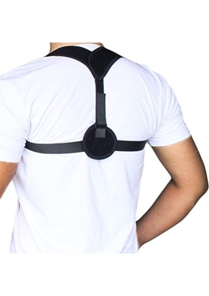 Unisex Siyah Duruş Düzeltici Vücut Korsesi