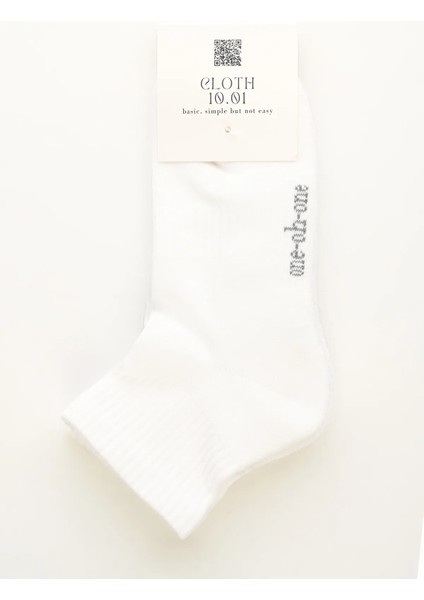 Cloth 10.01 2'li Paket Pamuklu Kısa Spor Çorap (Tenis Çorabı)