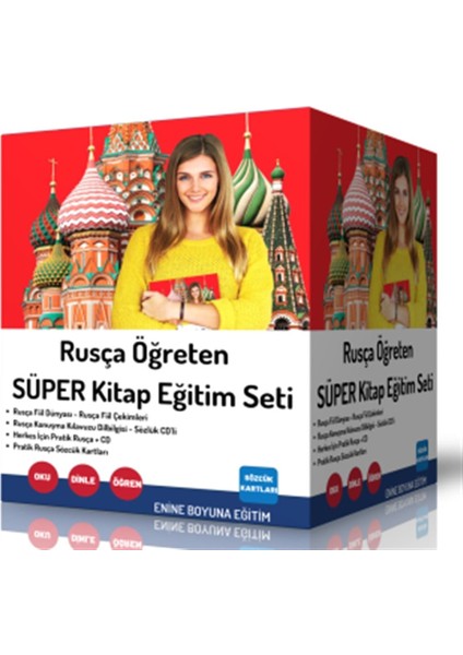 Enine Boyuna Eğitim Enine Boyuna Rusça Kitap Seti (2500 Sayfalık 4 Kitap Seti)