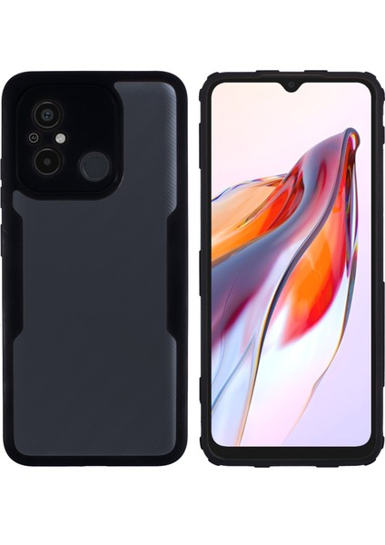 Xiaomi Redmi Için 12C 4g Şeffaf Telefon Kılıfı Akrilik+Tpu+Pet Ekran Koruyucu Tam Koruma Kapağı (Yurt Dışından)