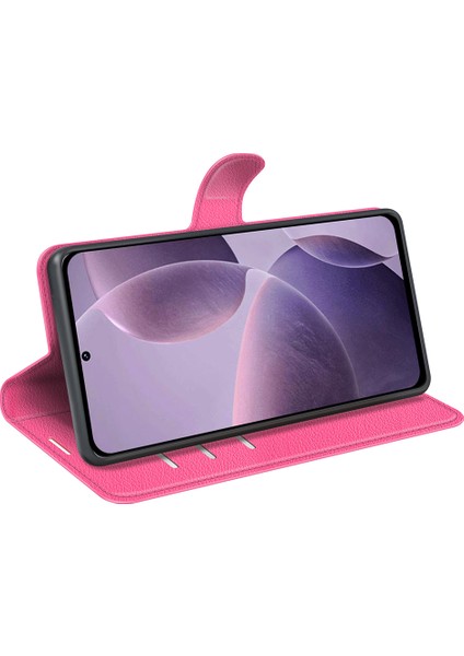 Xiaomi Redmi Için K70 5g Kılıf Pu Deri Kart Yuvaları Cep Standı Telefon Kapak-Gül (Yurt Dışından)