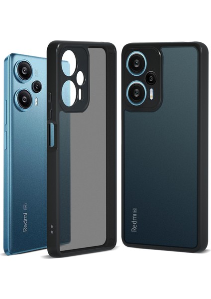 Xiaomi Redmi Note 12 Turbo Cep Telefonu Kılıfı Için Tpu + Pc Arka Kabuk-Mat Siyah (Yurt Dışından)
