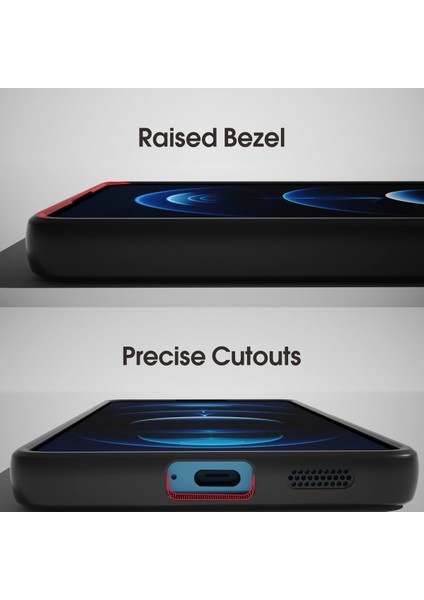 Xiaomi Redmi Note 12 Turbo Cep Telefonu Kılıfı Için Tpu + Pc Arka Kabuk-Mat Siyah (Yurt Dışından) modelleri