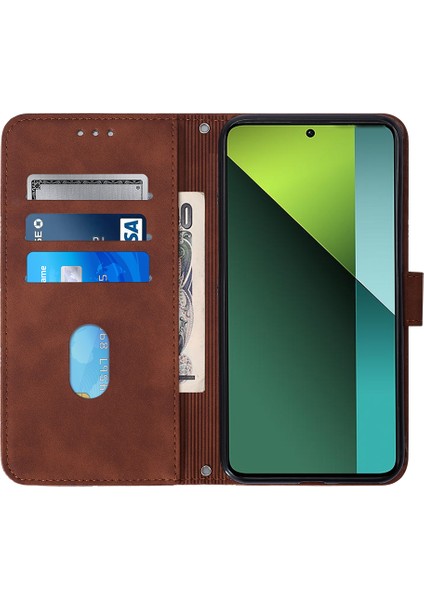 Xiaomi Redmi Note 13 Pro 5g Kılıf Deri Telefon Kılıfı, Çapraz Askılı-Kahverengi (Yurt Dışından) fiyatları
