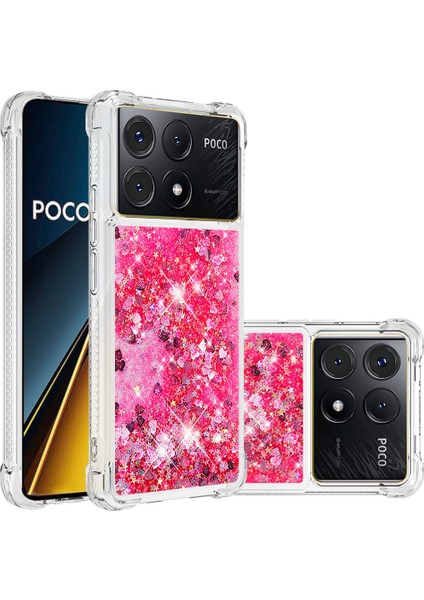 Xiaomi Poco X6 Pro 5g Tpu Kılıf Quicksand Telefon Arka Kapak-Pembe/kalpler Için (Yurt Dışından) fiyatları