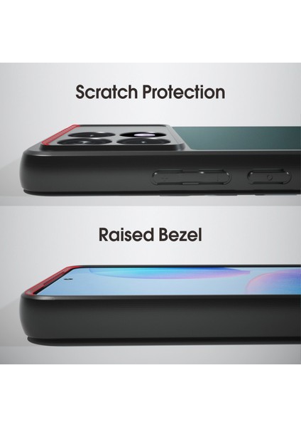 Xiaomi Redmi K70 Pro 5g Kılıfları Tpu+Pc Akıllı Telefon Kapağı Kabuk-Şeffaf Siyah (Yurt Dışından) modelleri