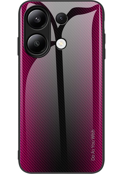 Xiaomi Redmi Note 13 4g Kılıf Temperli Cam + Tpu Düşmeye Dayanıklı Telefon Kapağı-Gül (Yurt Dışından)