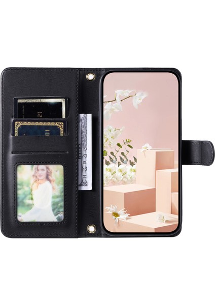 Xiaomi Redmi K60 5g Cep Telefonu Kılıfı Için Eşkenar Dörtgen Izgara Crossbody Kapak-Siyah (Yurt Dışından) fiyatları