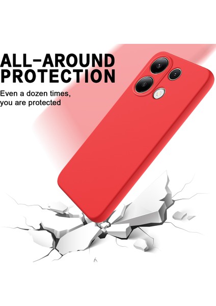 Xiaomi Redmi Note 13 Pro 4g Kılıf Yumuşak Dokunuşlu Sıvı Silikon Telefon Kılıfı, Askı-Kırmızı (Yurt Dışından) modelleri