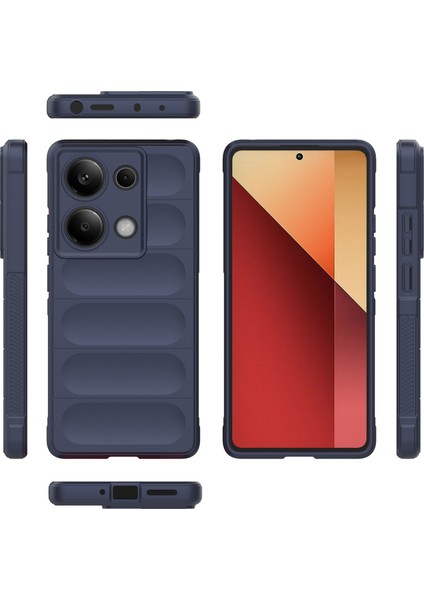 Xiaomi Redmi Note 13 Pro 4g Cep Telefonu Kılıfı Düşme Koruması Tpu Koruyucu Kapak-Koyu Mavi Için (Yurt Dışından) modelleri